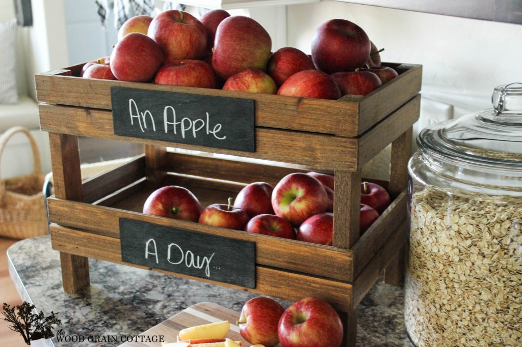 DIY Stackable Fruit Crates by The Wood Grain Cottage