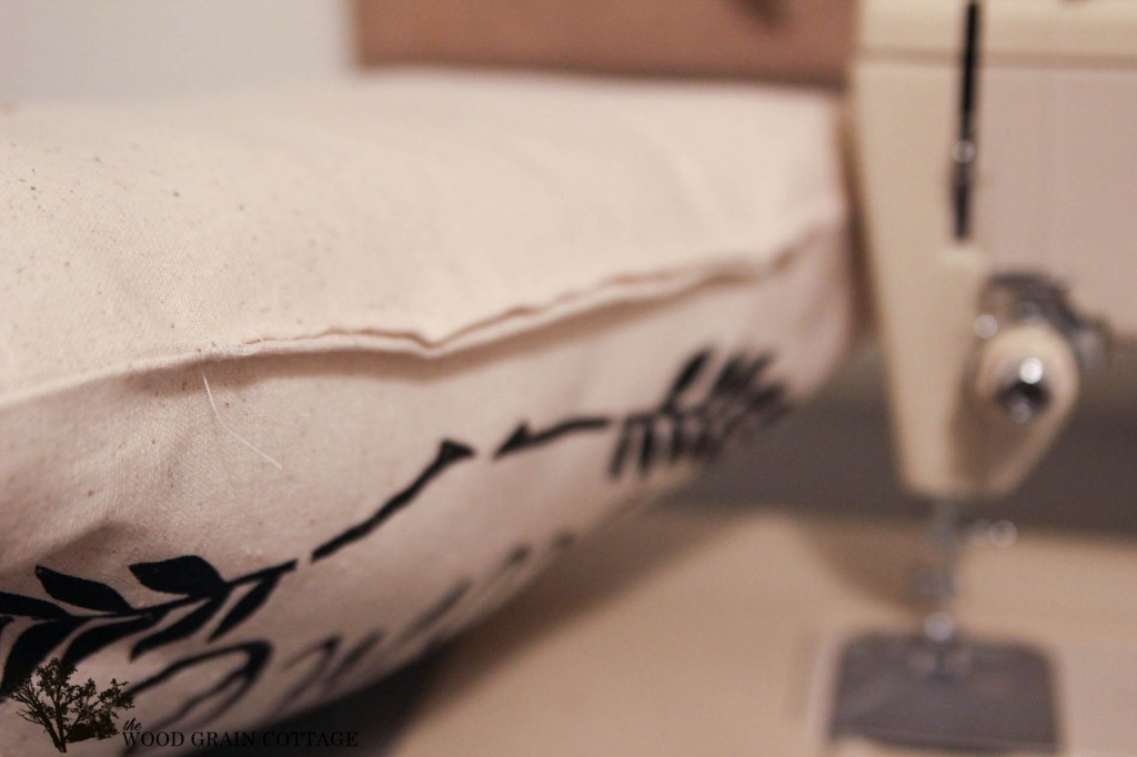 DIY Home Sweet Home Pillow by The Wood Grain Cottage
