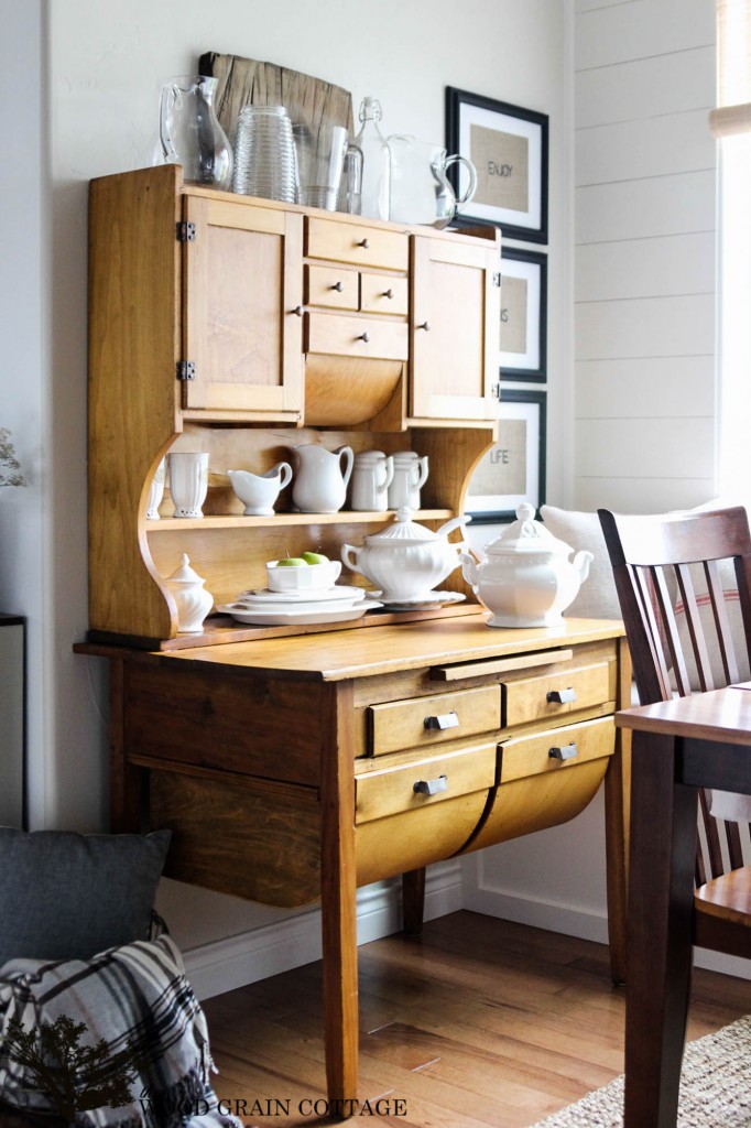 Antique Breakfast Nook Hutch by The Wood Grain Cottage