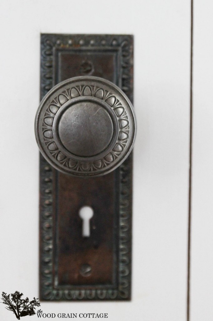 Adding character with a vintage door knob by The Wood Grain Cottage