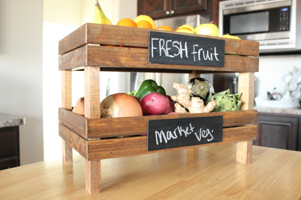 DIY Stacked Fruit Crates I The Wood Grain Cottage
