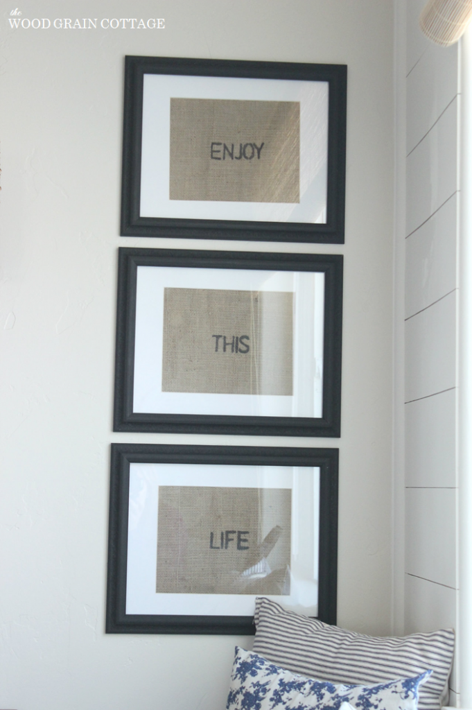 Enjoy This Life: How To Write On Burlap | The Wood Grain Cottage