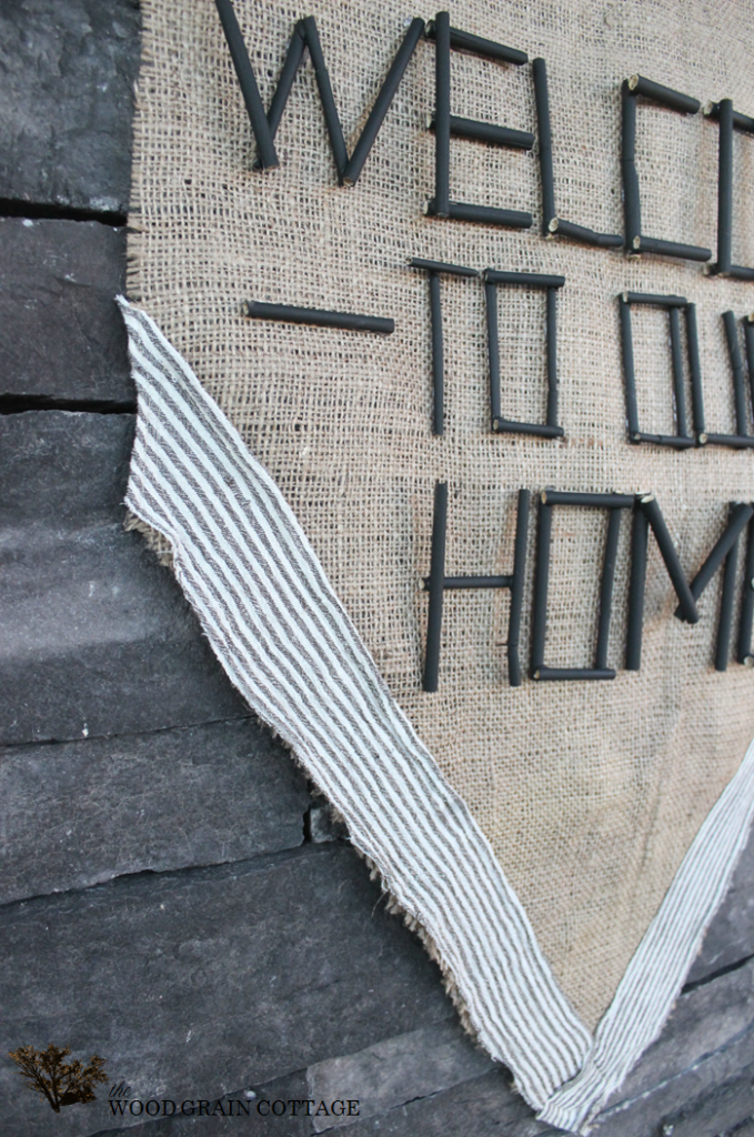 Front Porch Welcome Flag by The Wood Grain Cottage