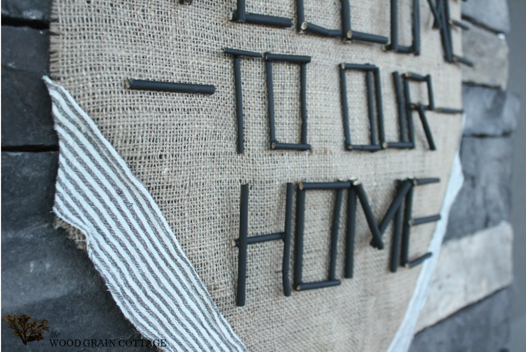 Front Porch Welcome Flag by The Wood Grain Cottage