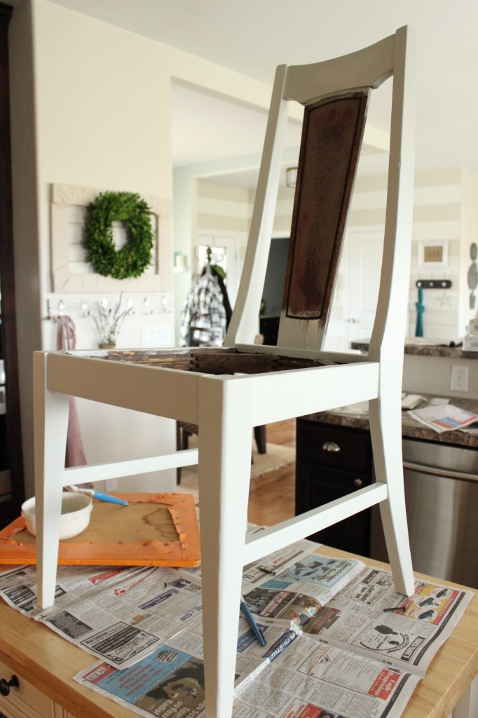 $3 Thrift Store Chair | The Wood Grain Cottage
