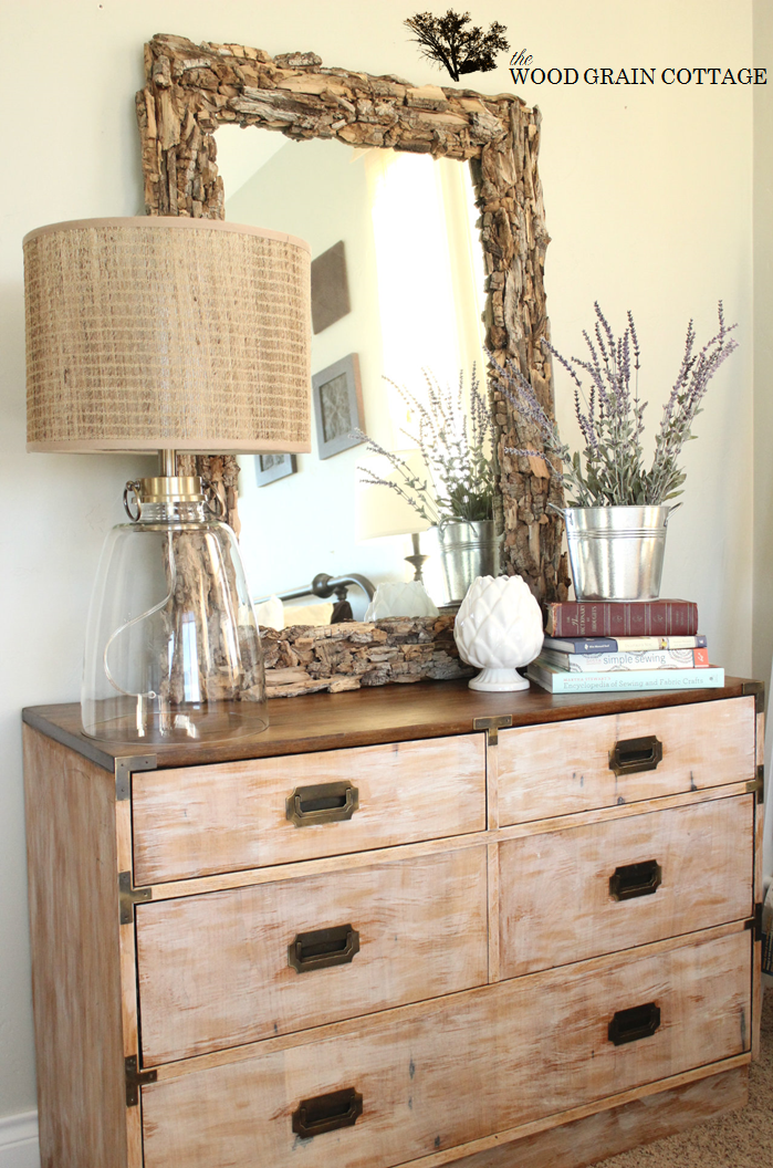 Whitewashed Dresser Makeover The Wood Grain Cottage