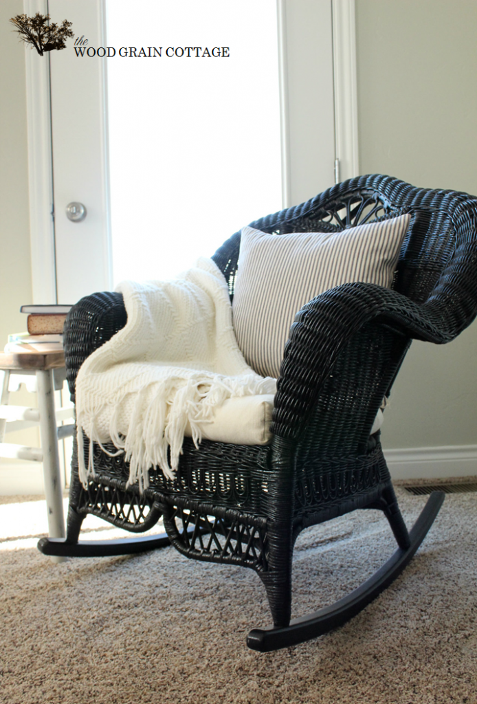 Wicker Rocking Chair The Wood Grain Cottage