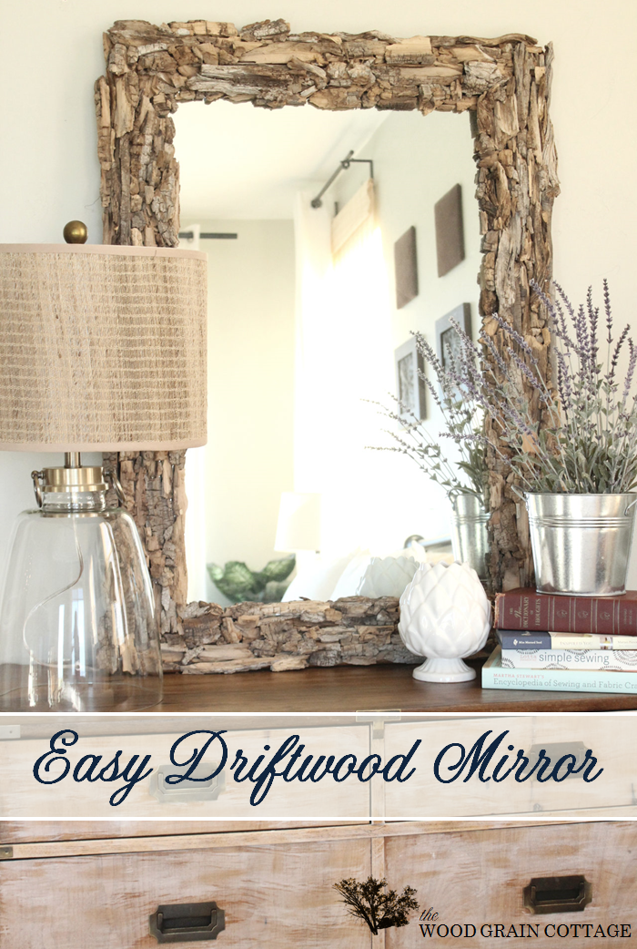Easy Driftwood Mirror The Wood Grain, Large Driftwood Mirror With Shelf