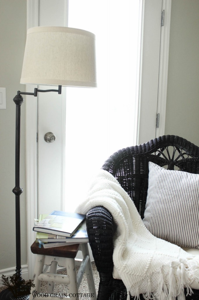 Swing Arm Lamp Makeover by The Wood Grain Cottage