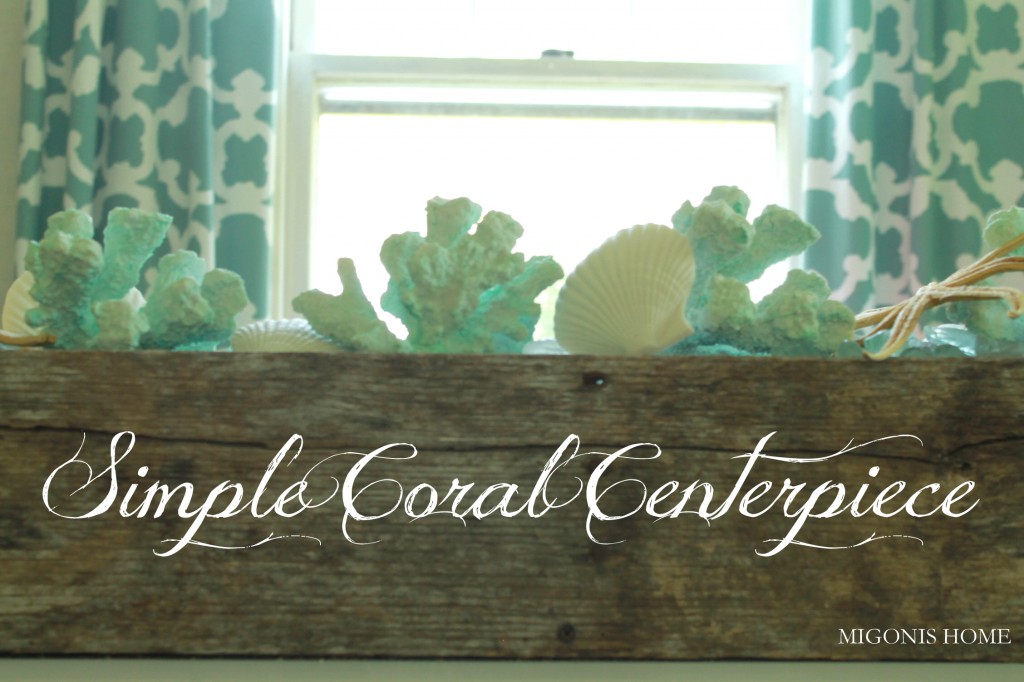 Simple Coral Centerpiece