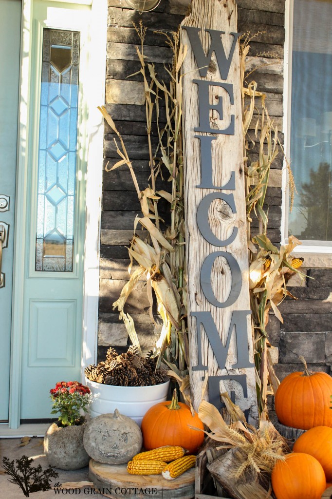 Blulu Welcome to Our Porch Sign Farmhouse Wood Sign Front Porch Decor Rustic Welcome Sign Wooden Wall Decor Hanging Wooden Decorations with 3D Words for Home Porch Wall Door 12 x 12 x 0.3 inch