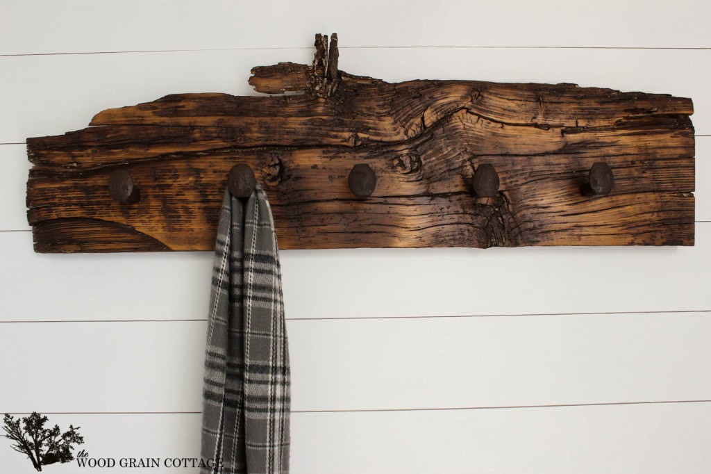 Railroad Spike Hook Rack by The Wood Grain Cottage