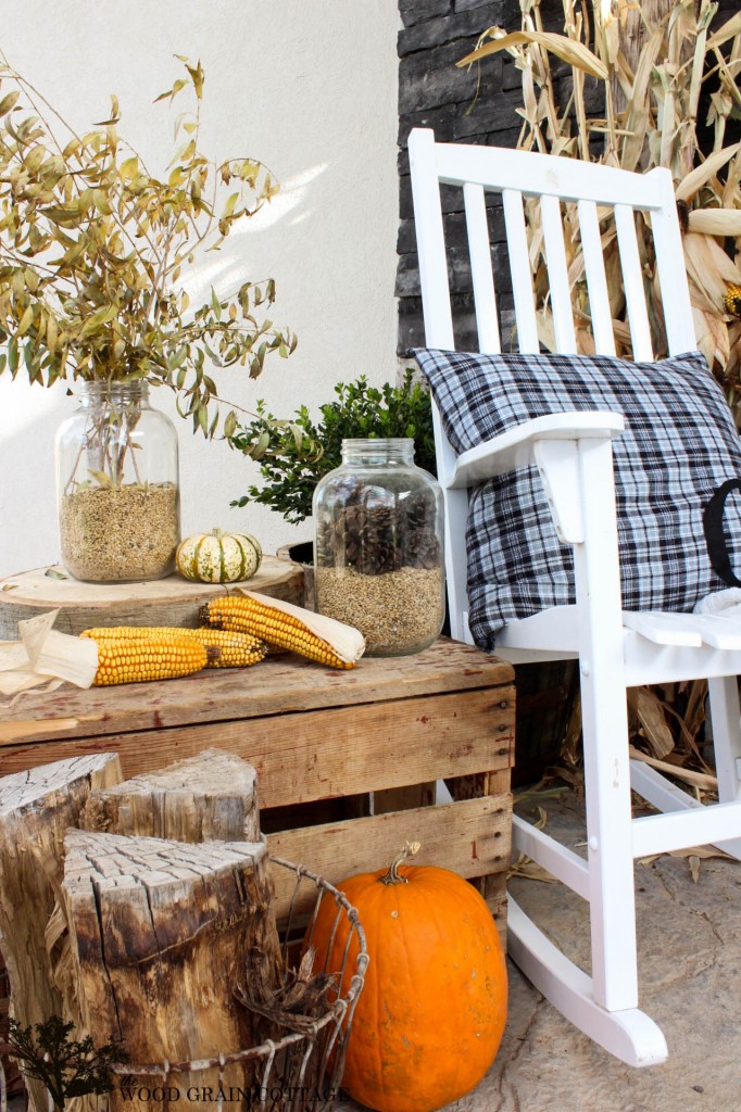 Fall Front Porch by The Wood Grain Cottage