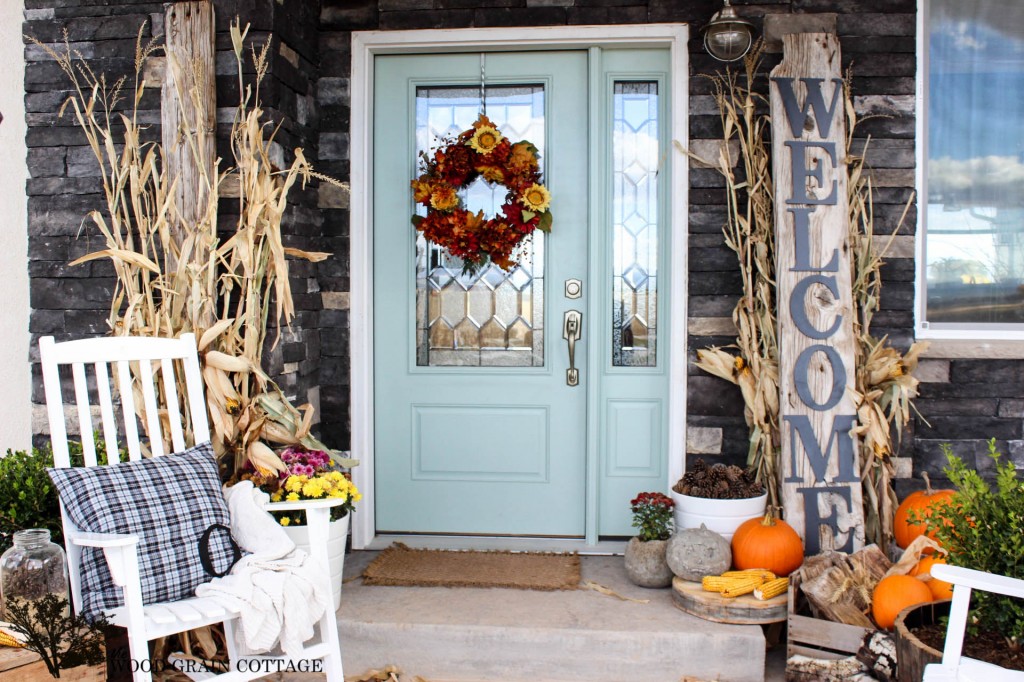 Fall Front Porch by The Wood Grain Cottage