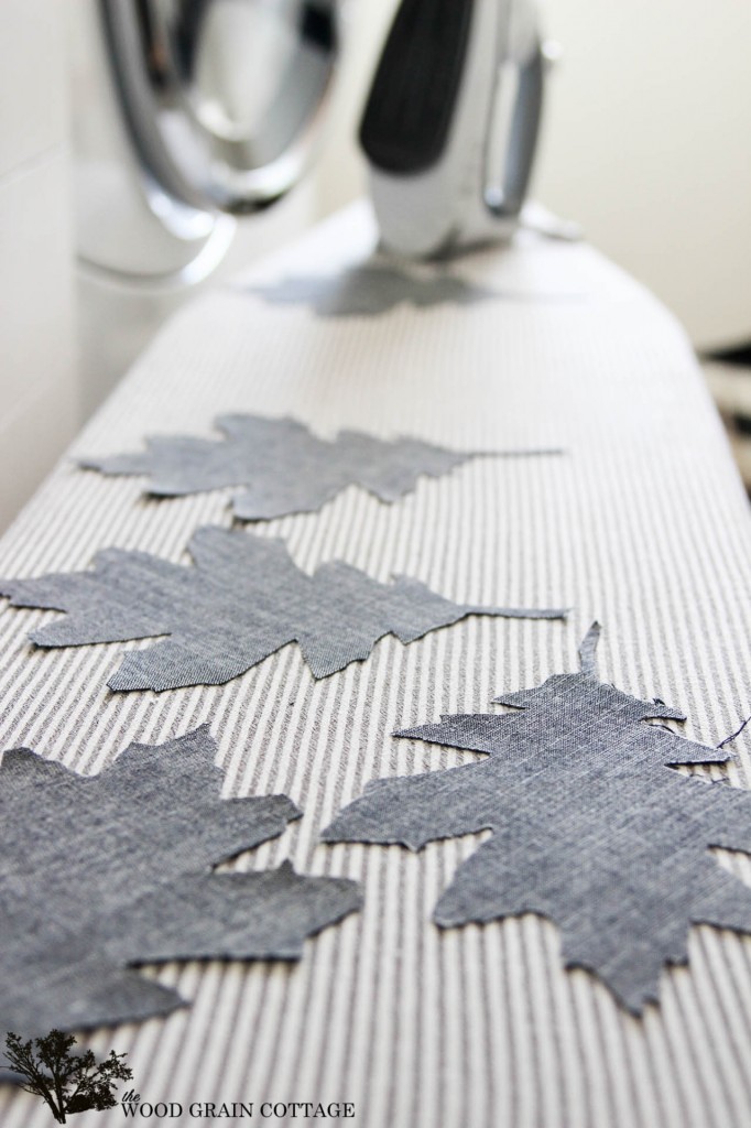 How To Make Denim Leaves by The Wood Grain Cottage