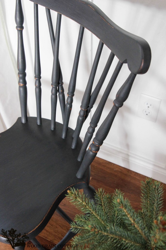 Painted Black Side Chair The Wood Grain Cottage