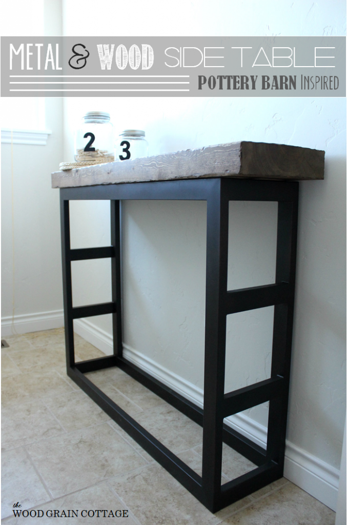 DIY Laundry Room Side Table by The Wood Grain Cottage