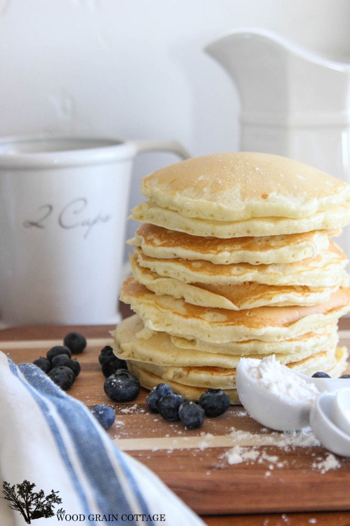 Perfect Fluffy Pancakes by The Wood Grain Cottage
