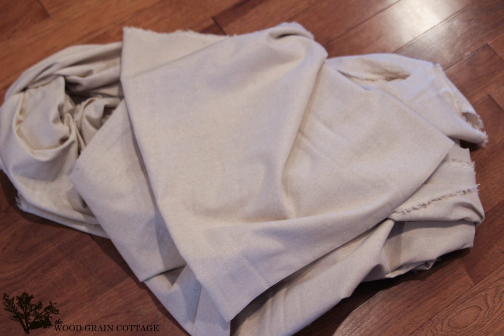 Easy DIY Ruffled Bedskirt by The Wood Grain Cottage