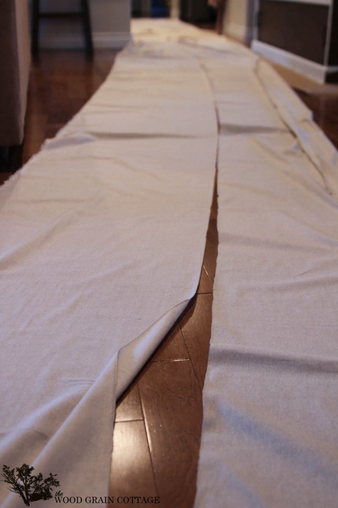 Easy DIY Ruffled Bedskirt by The Wood Grain Cottage