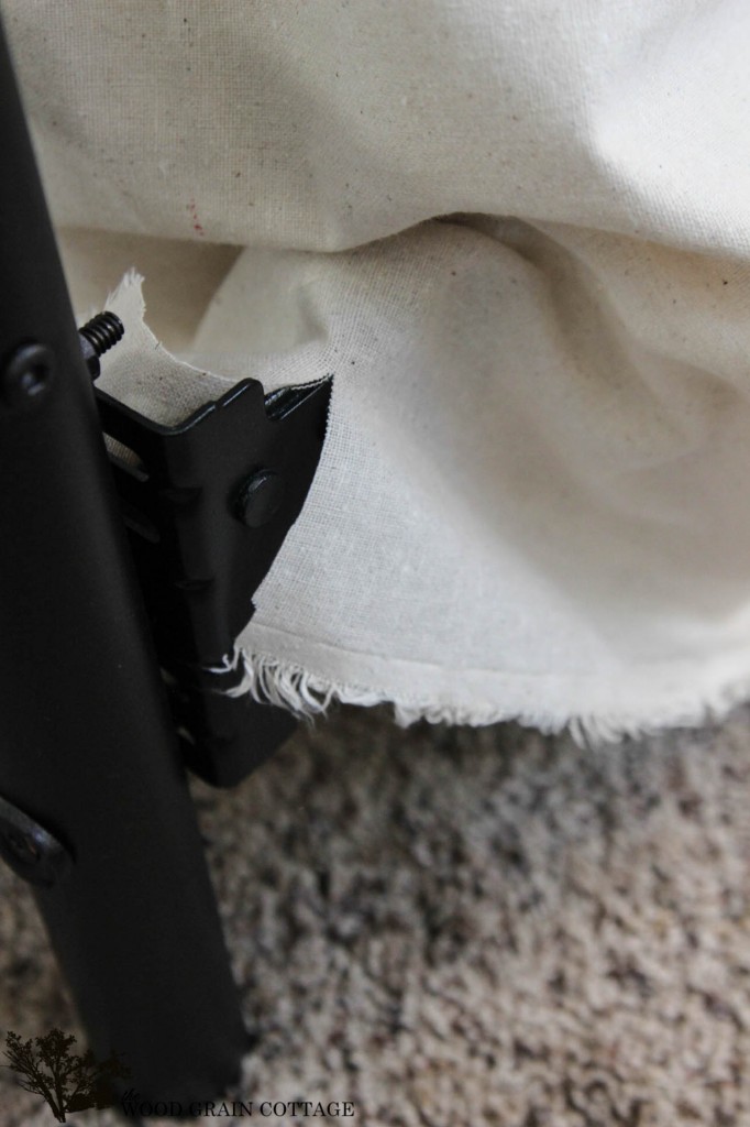 Easy DIY Ruffled Bedskirt by The Wood Grain Cottage