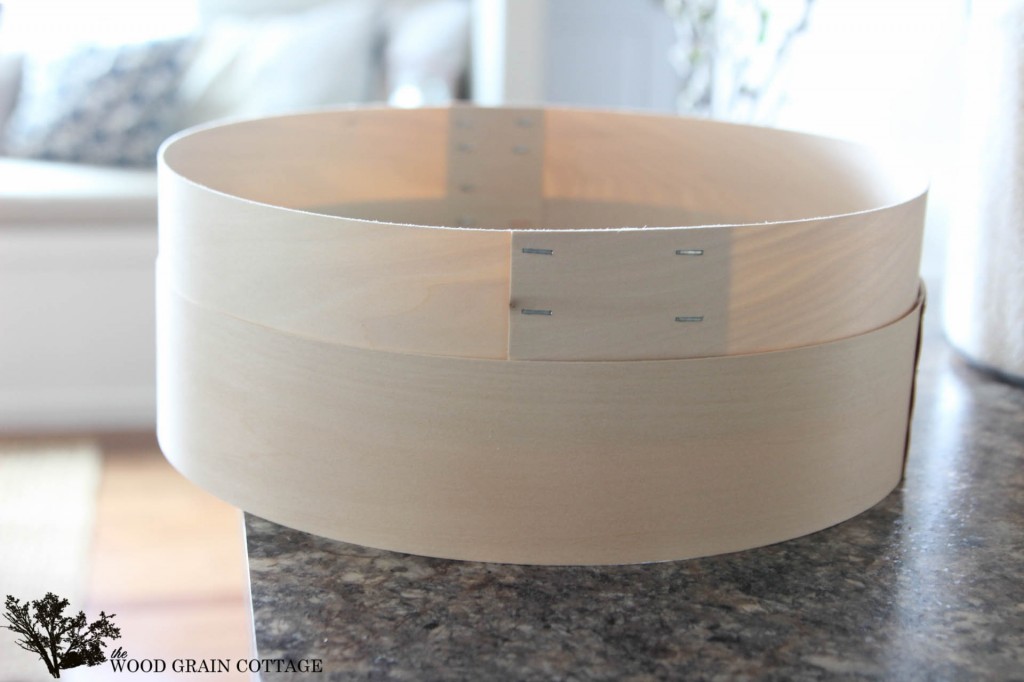 Knock Off Grain Sieve Light Fixture by The Wood Grain Cottage