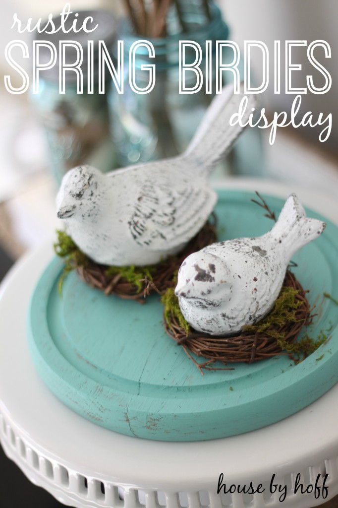 rustic spring birdies display | House by Hoff