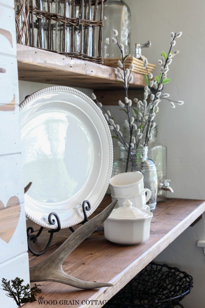 Dining Room Open Shelving by The Wood Grain Cottage