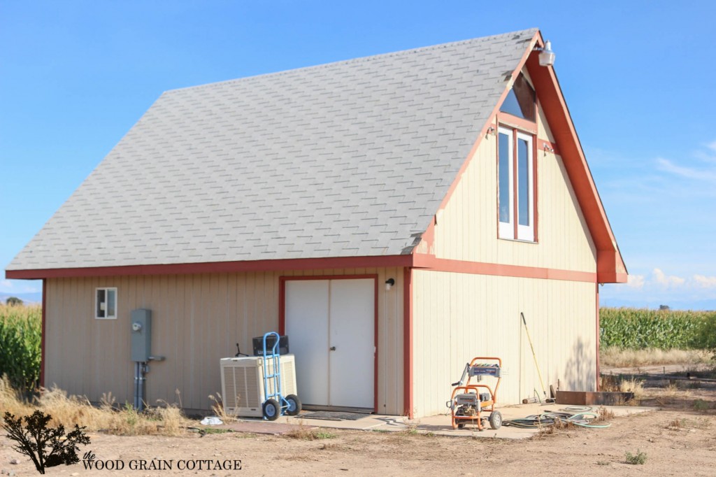 Garage Makeover by The Wood Grain Cottage