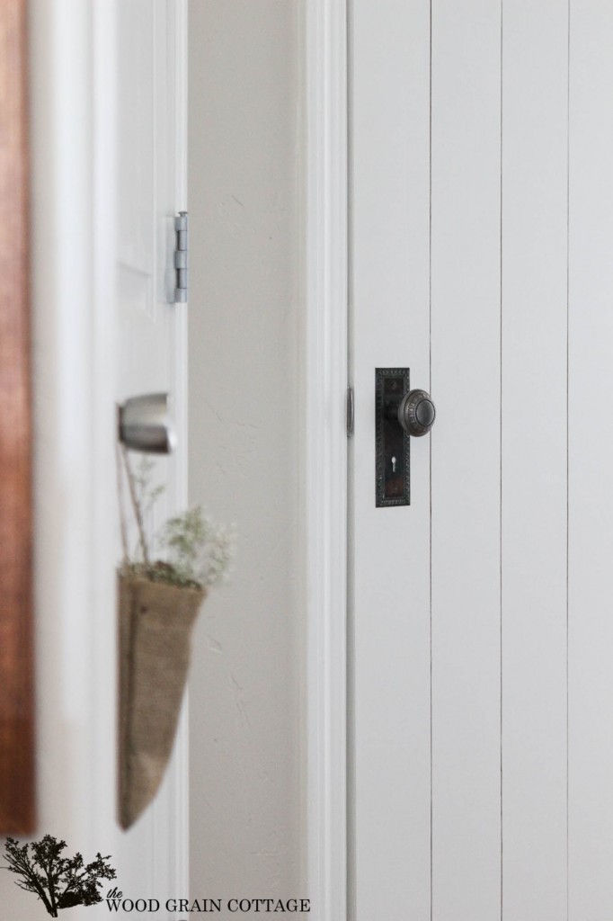 Adding character with a vintage door knob by The Wood Grain Cottage