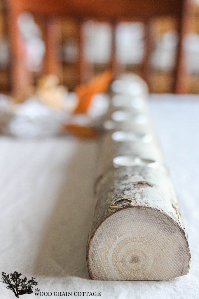 Log Tea Light Candle Holder by The Wood Grain Cottage
