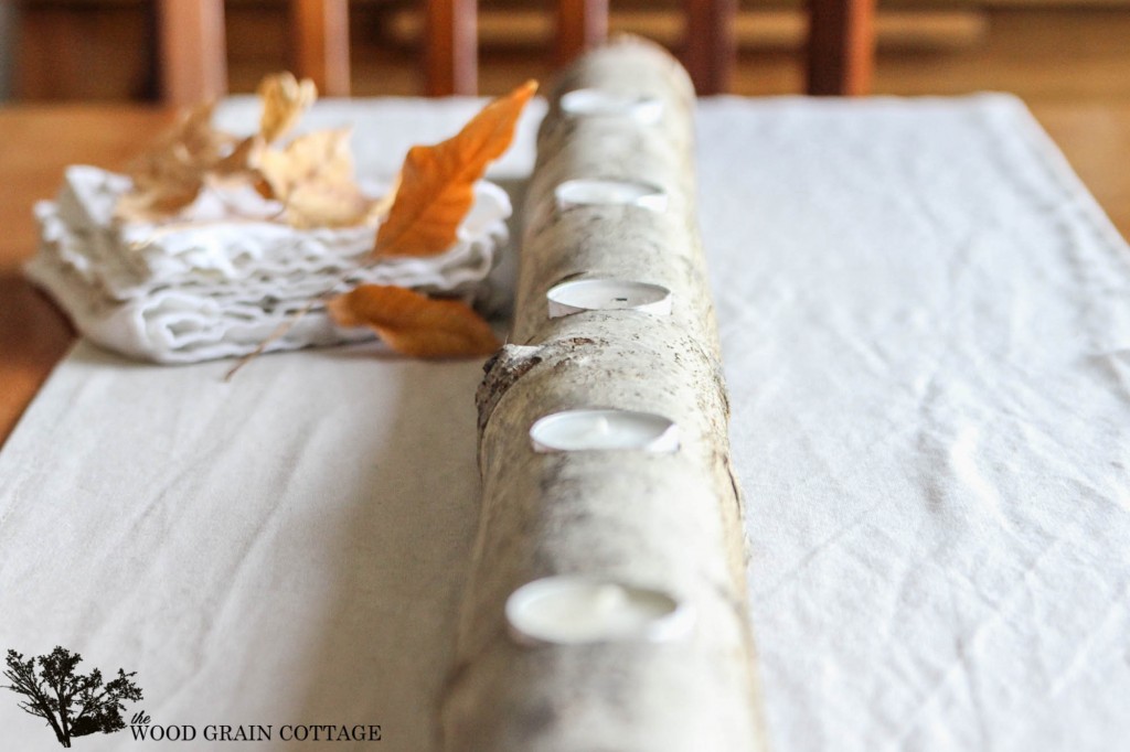 Log Tea Light Candle Holder by The Wood Grain Cottage