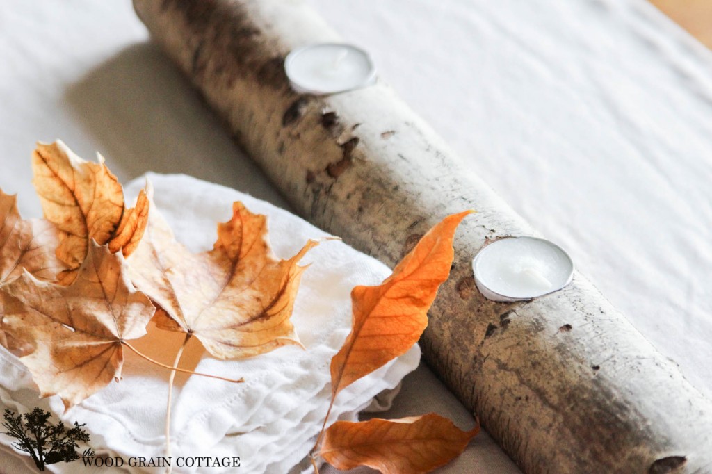 Log Tea Light Candle Holder by The Wood Grain Cottage