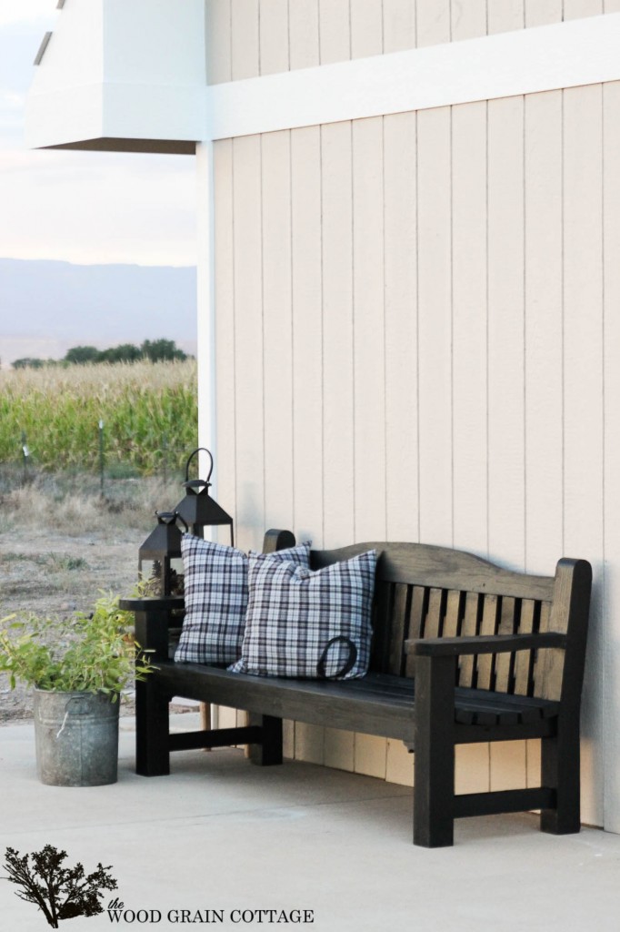 Park Bench Makeover by The Wood Grain Cottage