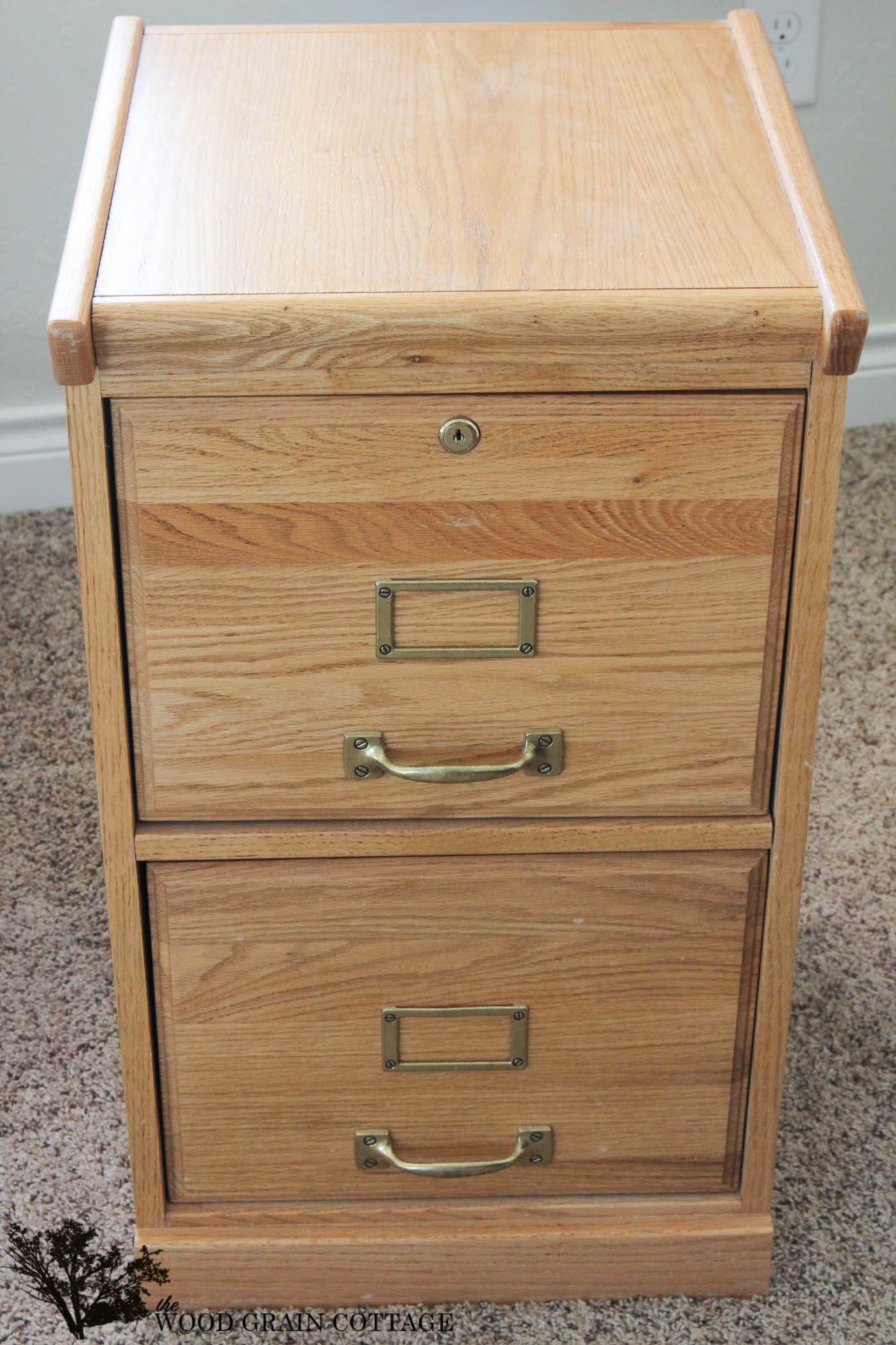 How To Paint A Filing Cabinet The Wood Grain Cottage