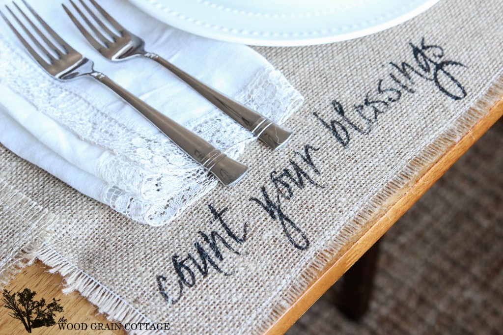 Thanksgiving Table Setting by The Wood Grain Cottage