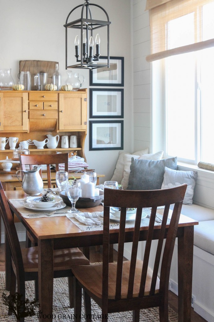 Thanksgiving Table Setting by The Wood Grain Cottage