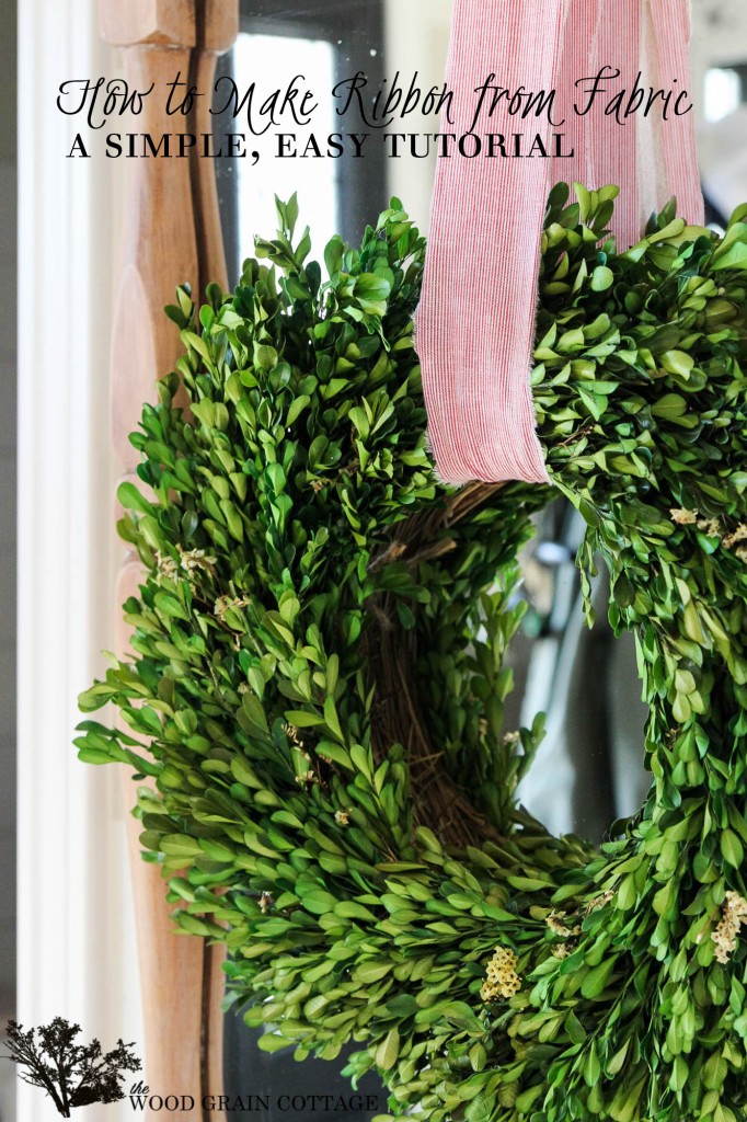 How To Make Ribbon From Fabric The Wood Grain Cottage