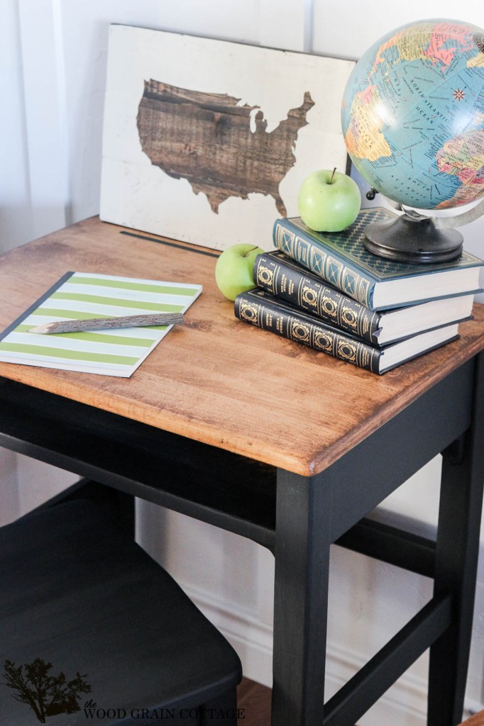 Kid's Desk Makeover by The Wood Grain Cottage