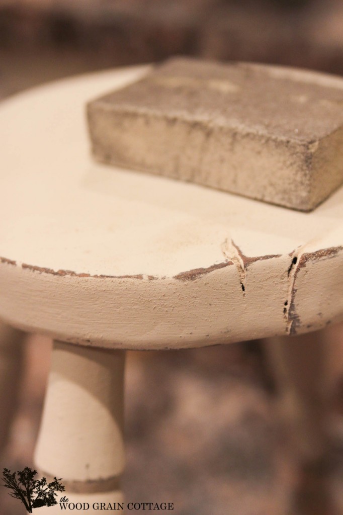 Milk Stool Makeover by The Wood Grain Cottage