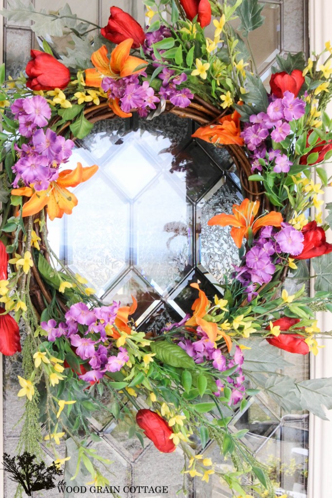 The easy way to make a wreath. Full tutorial by The Wood Grain Cottage