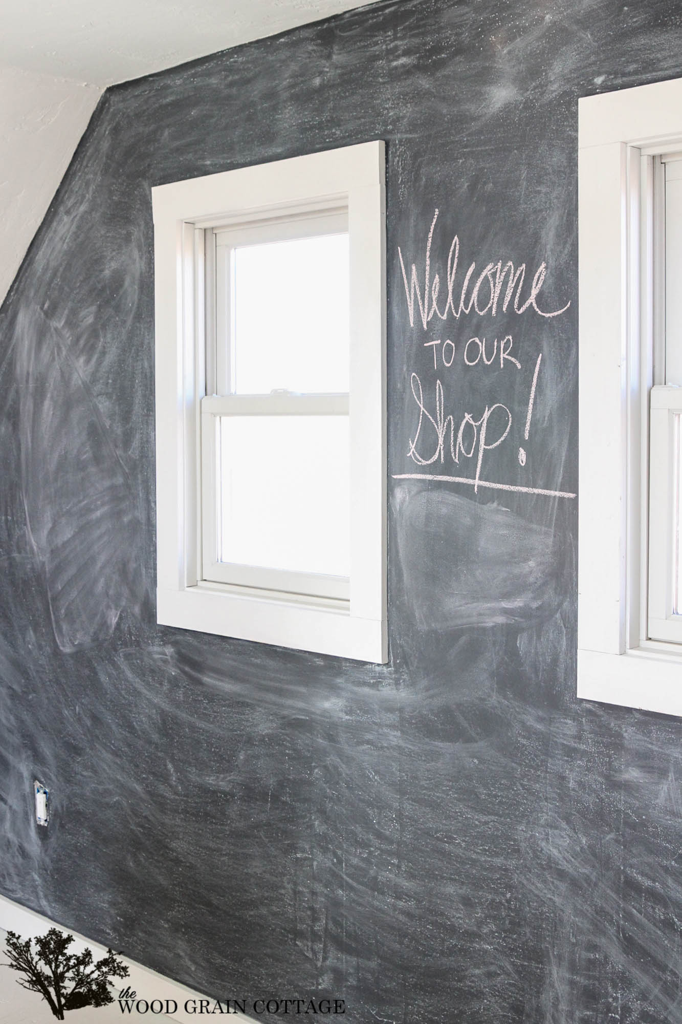 Custom Chalkboard Wall Paint The Wood Grain Cottage