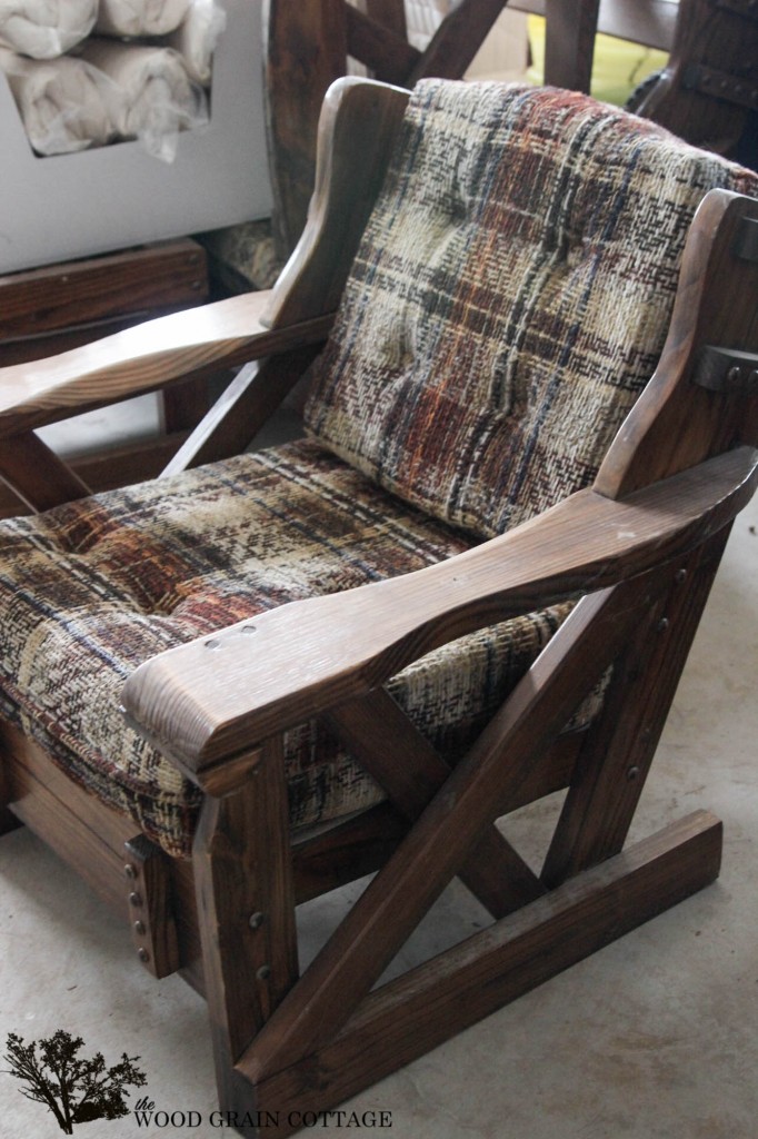 Patio Furniture Before by The Wood Grain Cottage