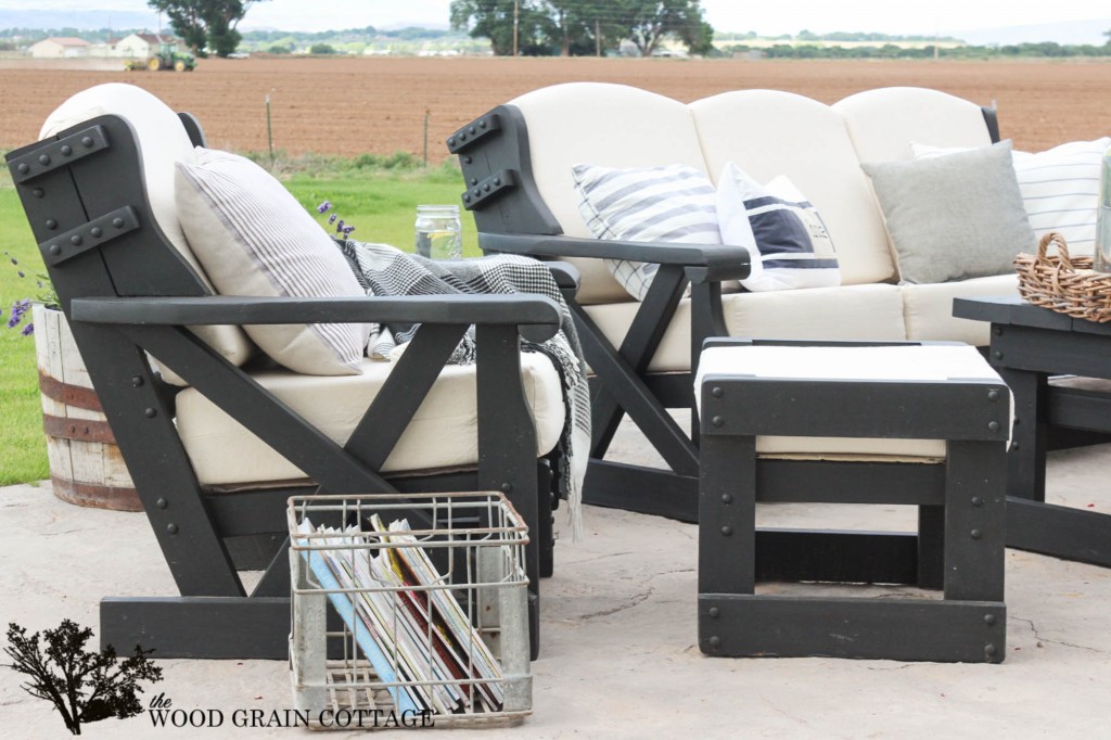 Outdoor Patio Furniture Makeover. By The Wood Grain Cottage