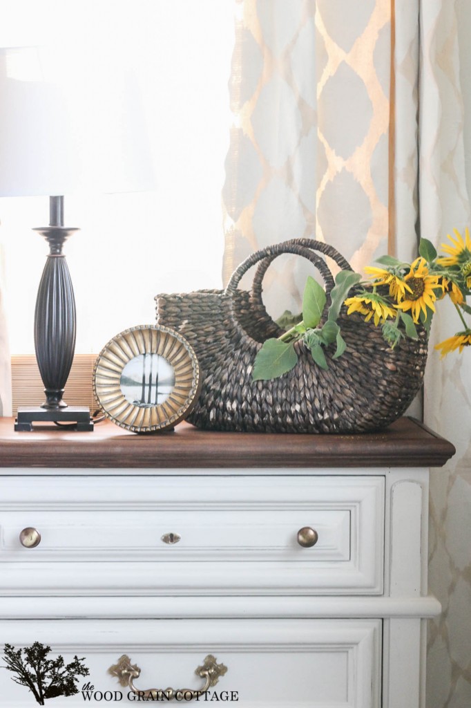 Bedroom Night Stand Makeover by The Wood Grain Cottage