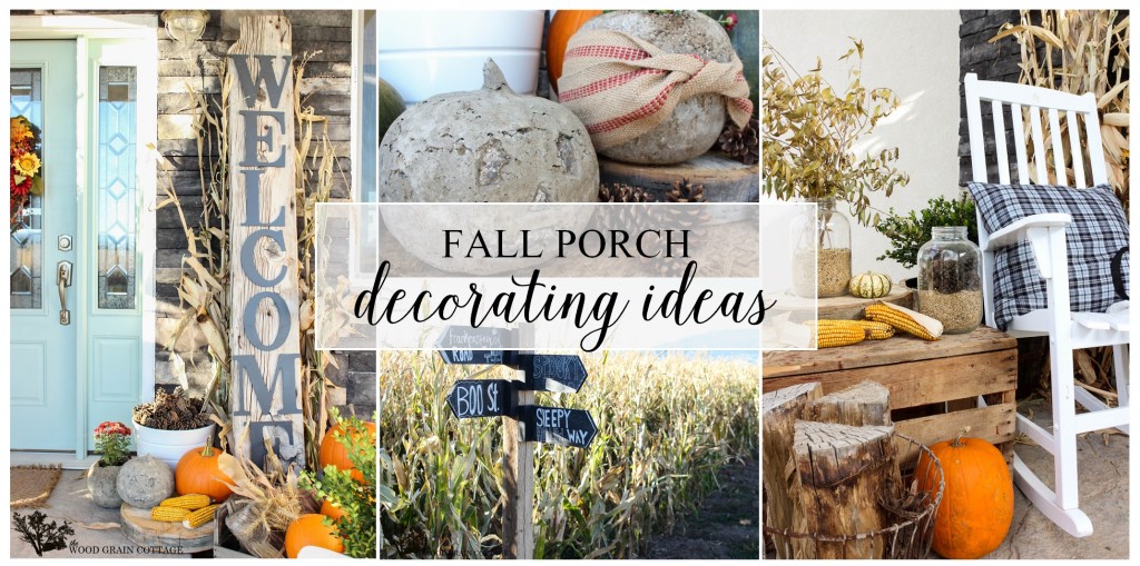 Fall Porch Decorating Ideas by The Wood Grain Cottage