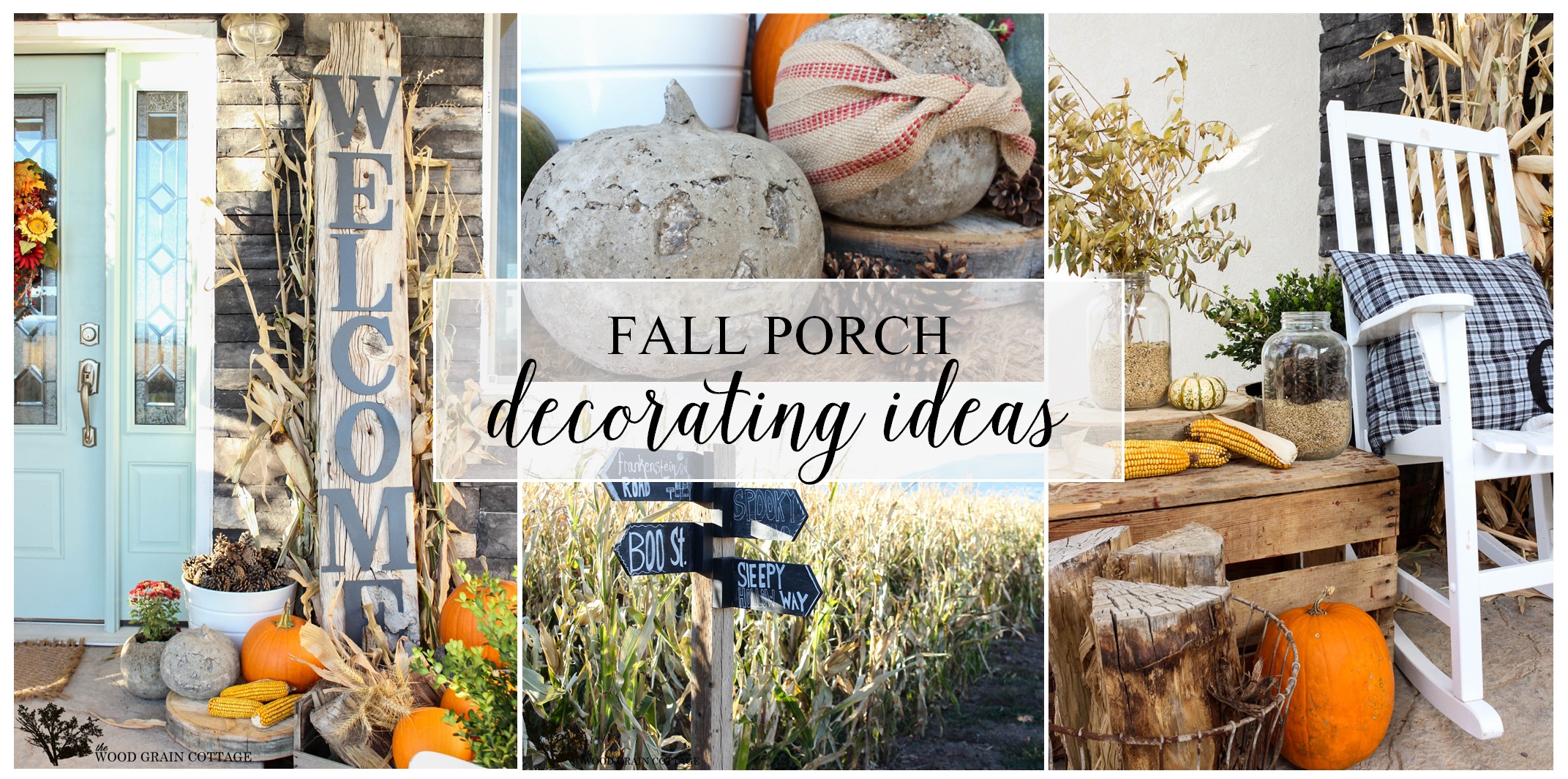Fall Porch Decorating Ideas The Wood Grain Cottage