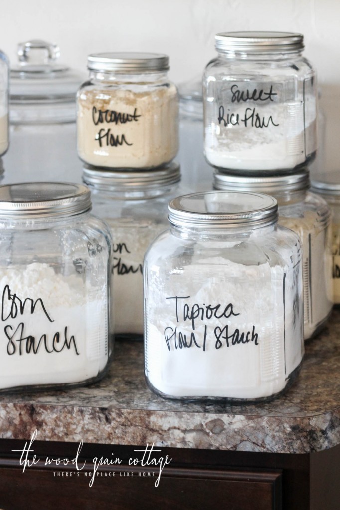 How To Organize Baking Canisters For Your Pantry by The Wood Grain Cottage