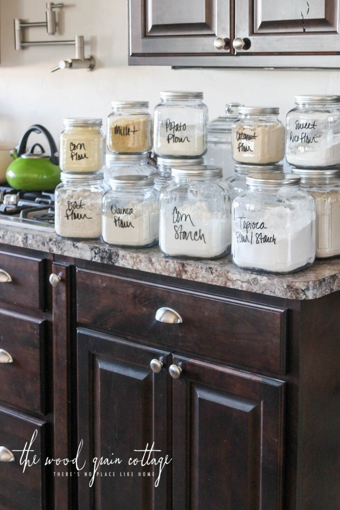 How To Organize Baking Canisters For Your Pantry by The Wood Grain Cottage