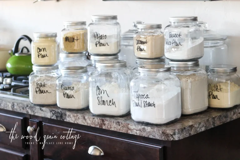 How I Organize Our Baking Canisters